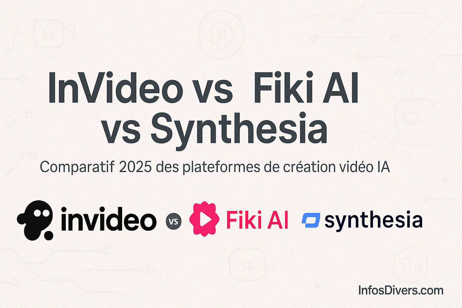 Lire la suite à propos de l’article InVideo vs Fliki vs Synthesia : Meilleur IA 2025