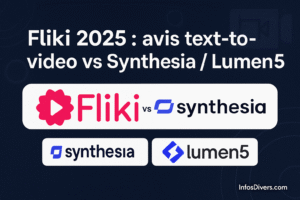 Lire la suite à propos de l’article Fliki 2025 : avis text-to-video vs synthesia/lumen5