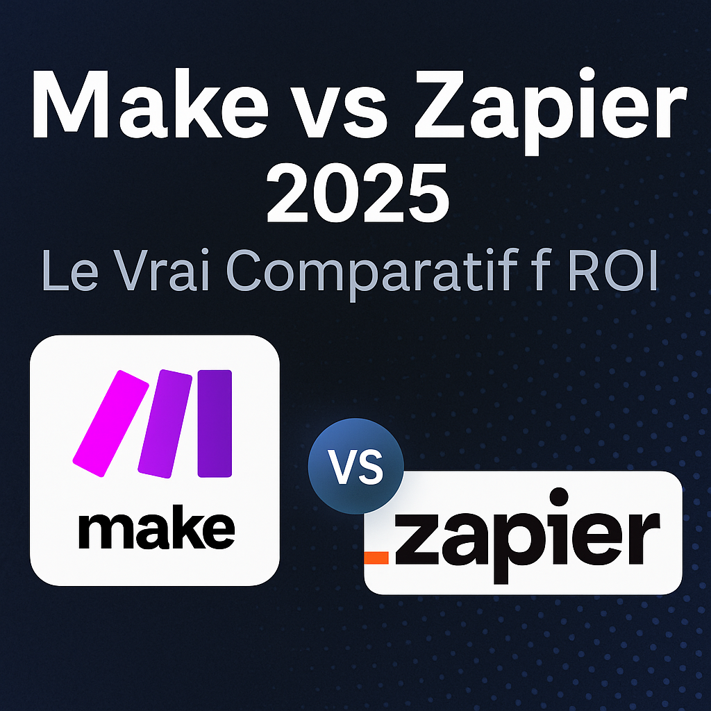 Lire la suite à propos de l’article Make vs Zapier 2025 : Le Vrai Comparatif ROI