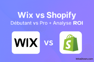 Lire la suite à propos de l’article Wix vs Shopify 2025 : Débutant vs Pro + Analyse ROI