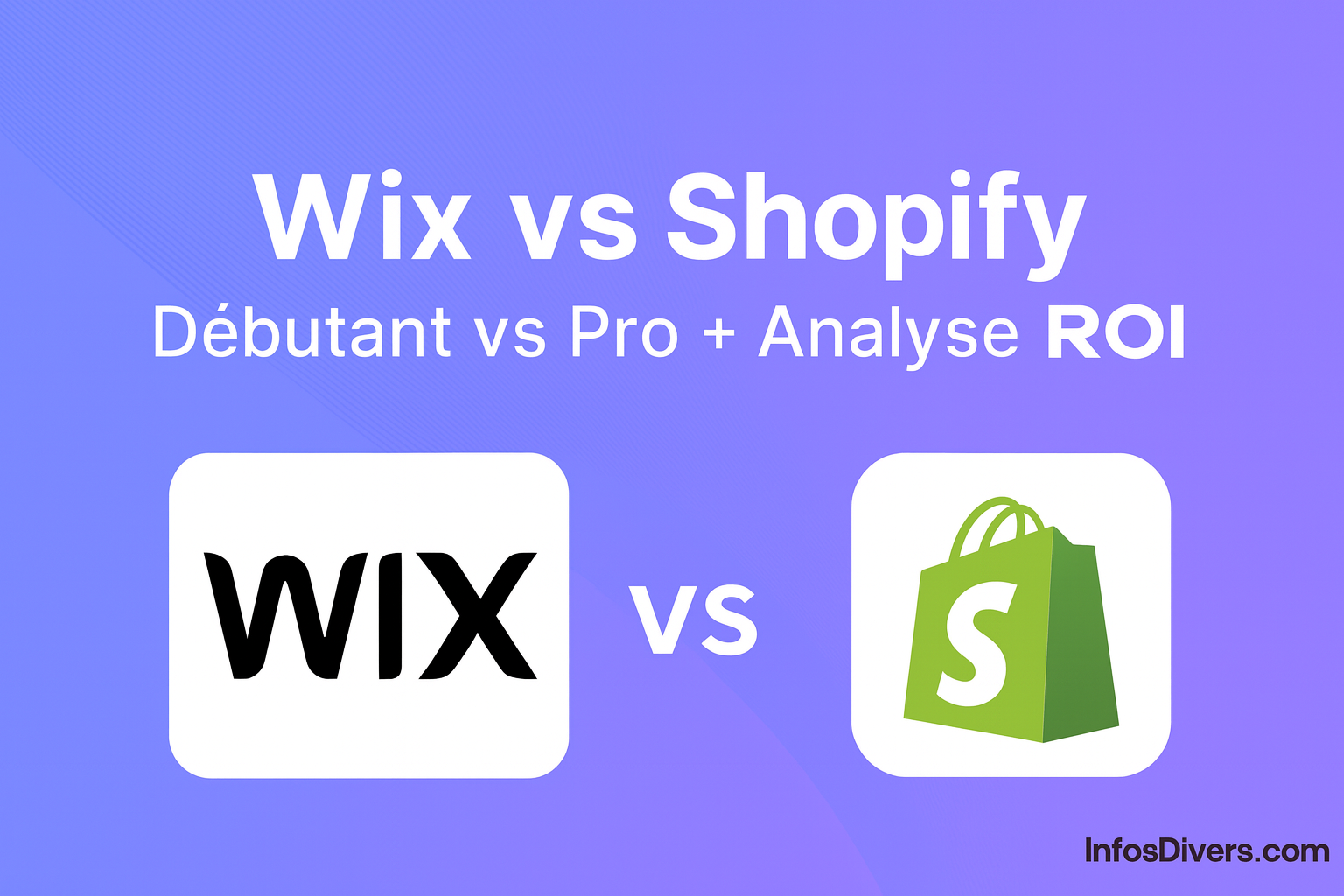 Lire la suite à propos de l’article Wix vs Shopify 2025 : Débutant vs Pro + Analyse ROI