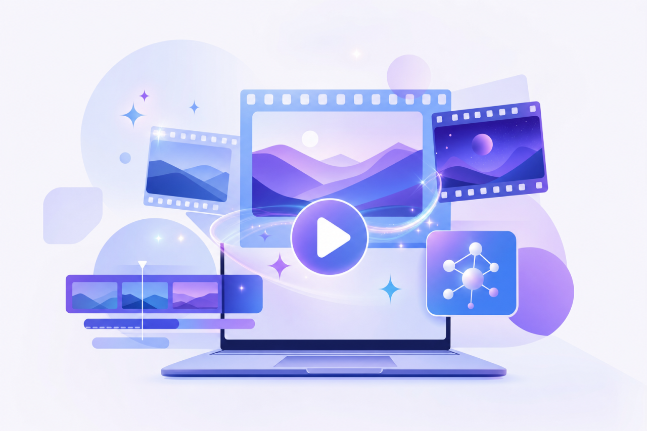 Illustration d un comparatif des meilleurs outils IA de génération vidéo