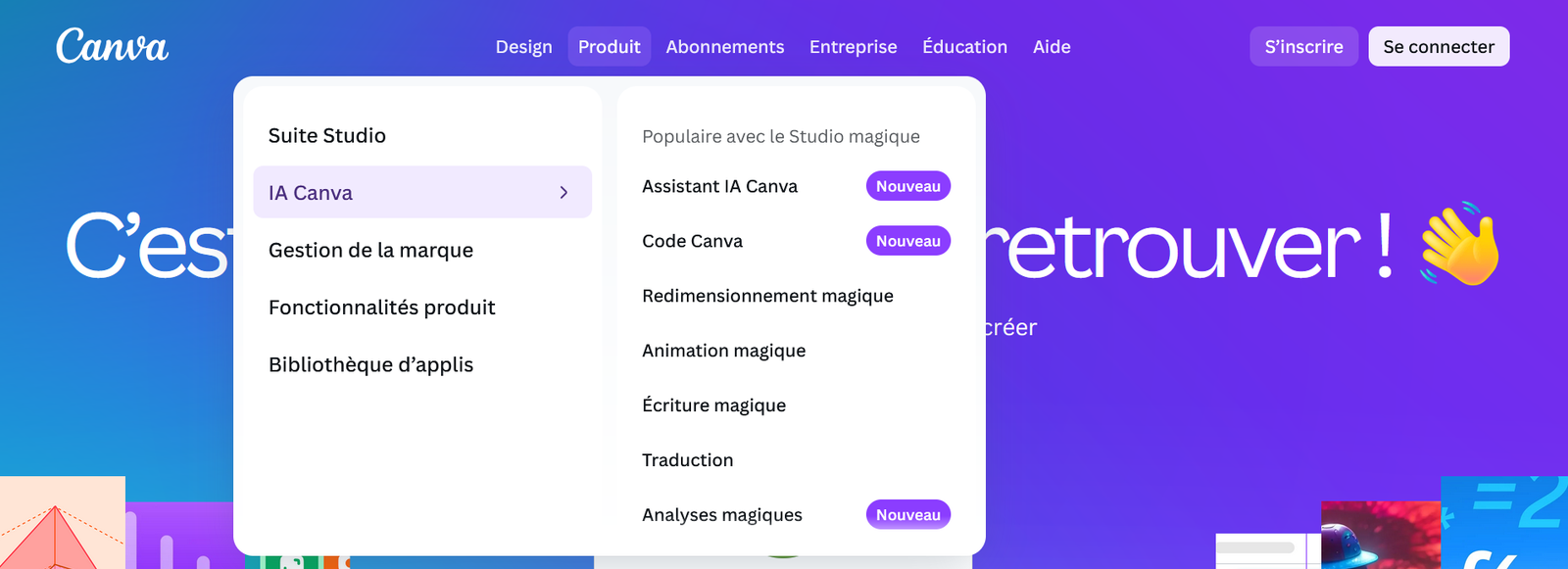 Canva, génération assistée par IA