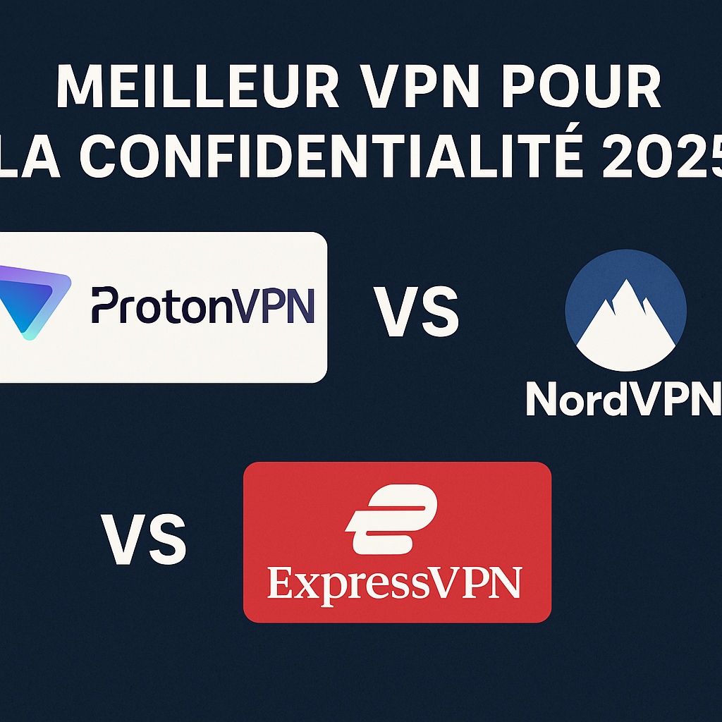 Lire la suite à propos de l’article Meilleur VPN pour la Confidentialité 2025 : Proton vs ExpressVPN vs NordVPN