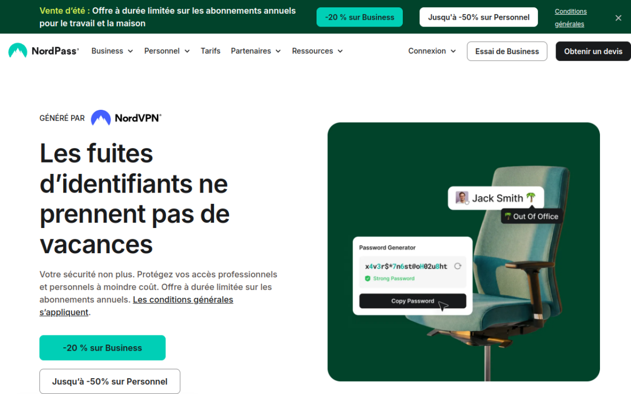 NordPass inclus dans les formules NordVPN