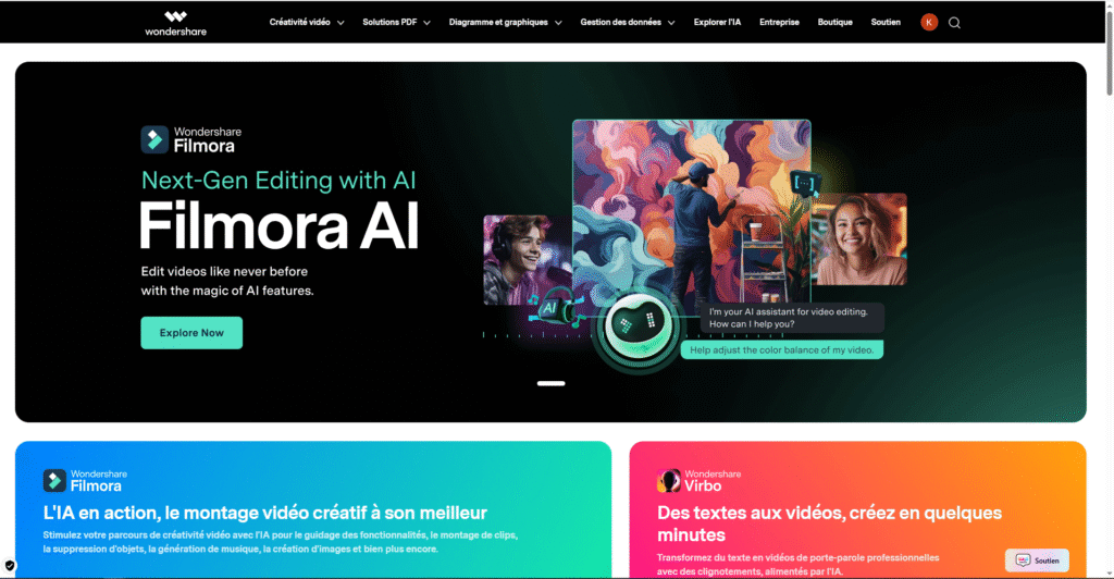 Filmora AI une révolution