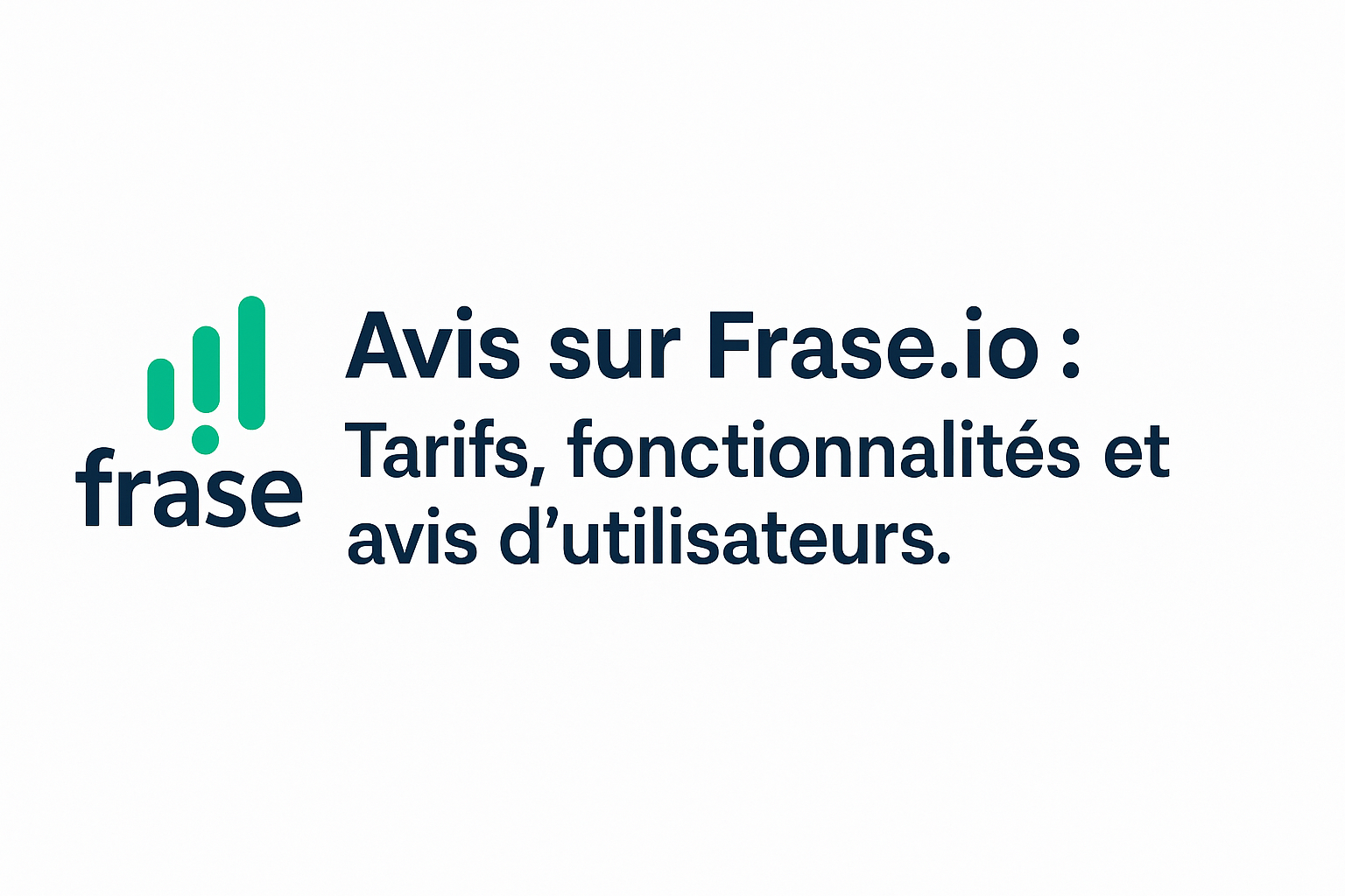 Lire la suite à propos de l’article Frase IO 2025 : Analyse complète de l’assistant IA pour rédacteurs SEO