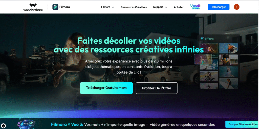 Interface de wondershare