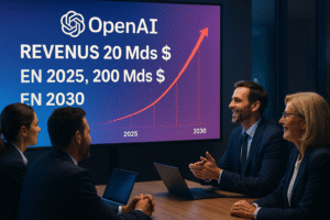 Lire la suite à propos de l’article OpenAI : projections des revenus à 20 milliards $ d’ici 2025 et des centaines de milliards en 2030