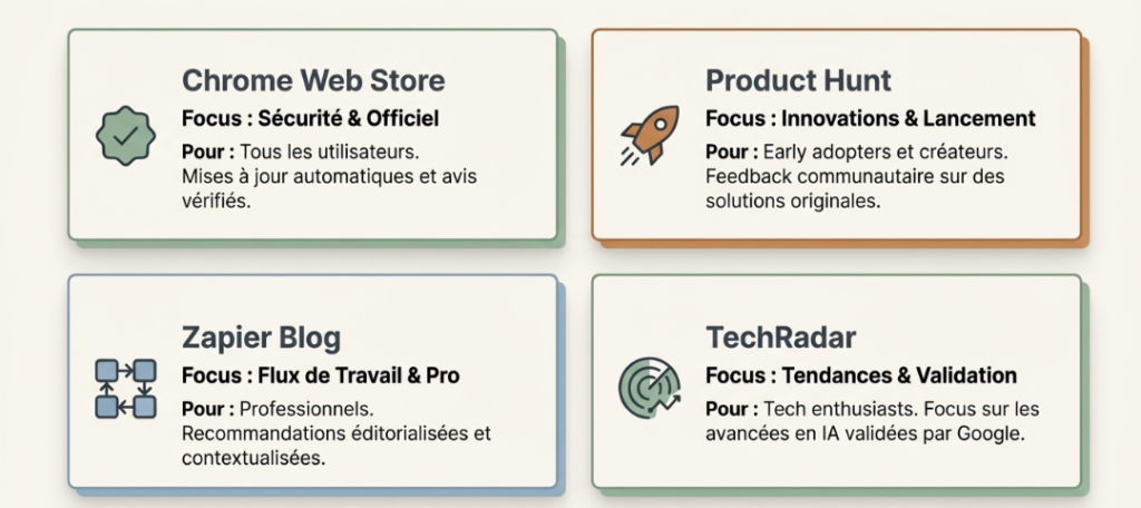 Plateformes et sources fiables pour dénicher les meilleures extensions Chrome
