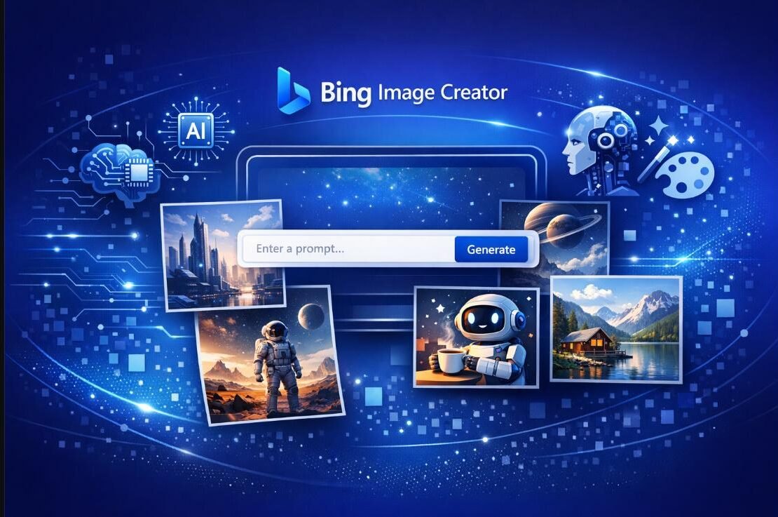 Interface Bing Image Creator – Générateur d'image IA gratuit de Microsoft