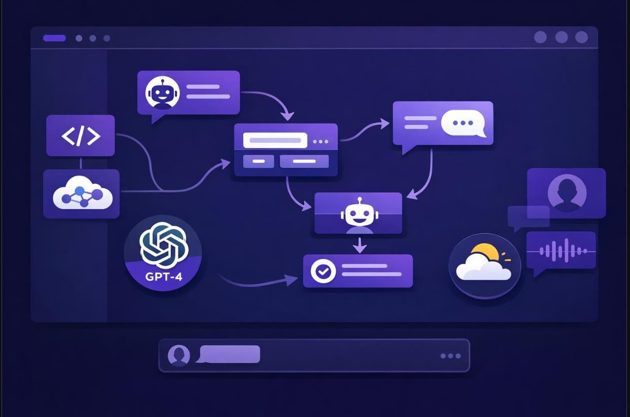 Voiceflow canvas visuel no-code pour créer des agents IA conversationnels - Guide 2026
