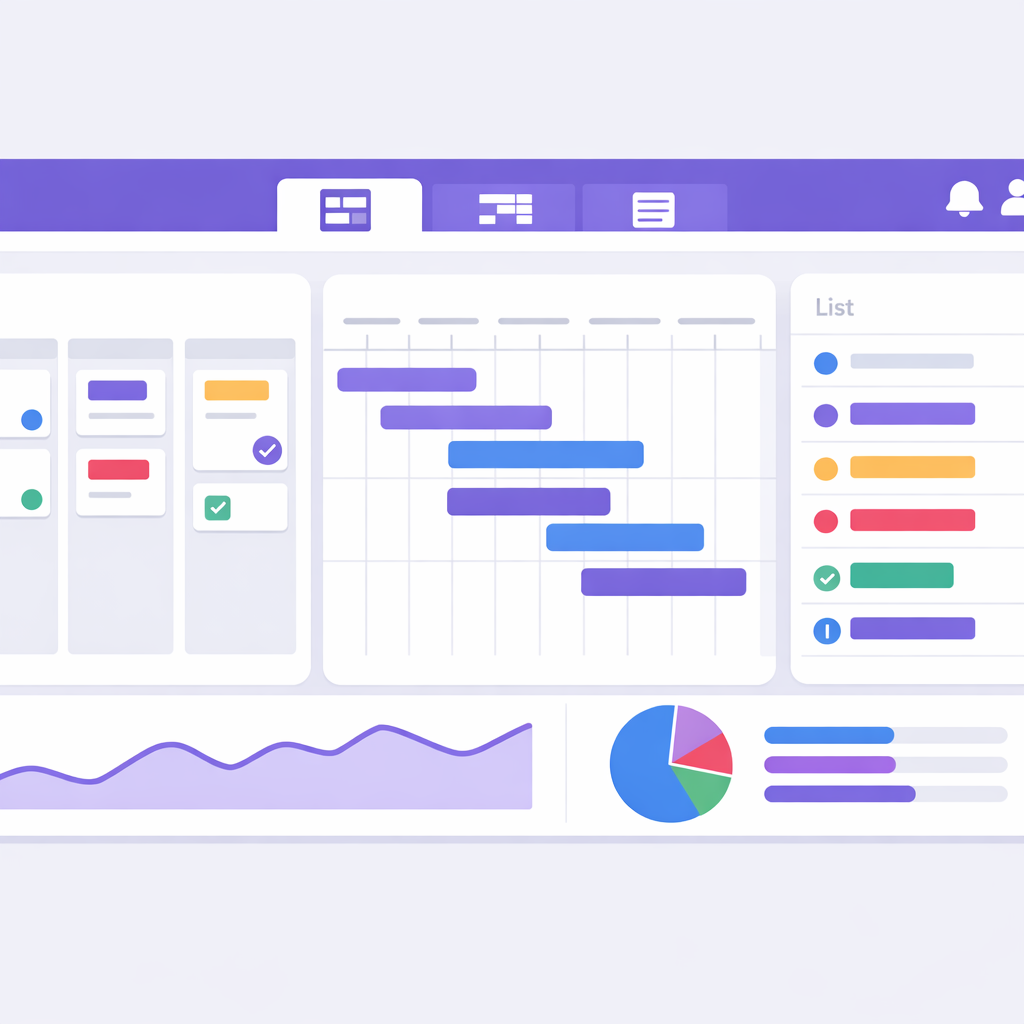 ClickUp avis 2026 - plateforme de gestion de projet tout-en-un interface dashboard