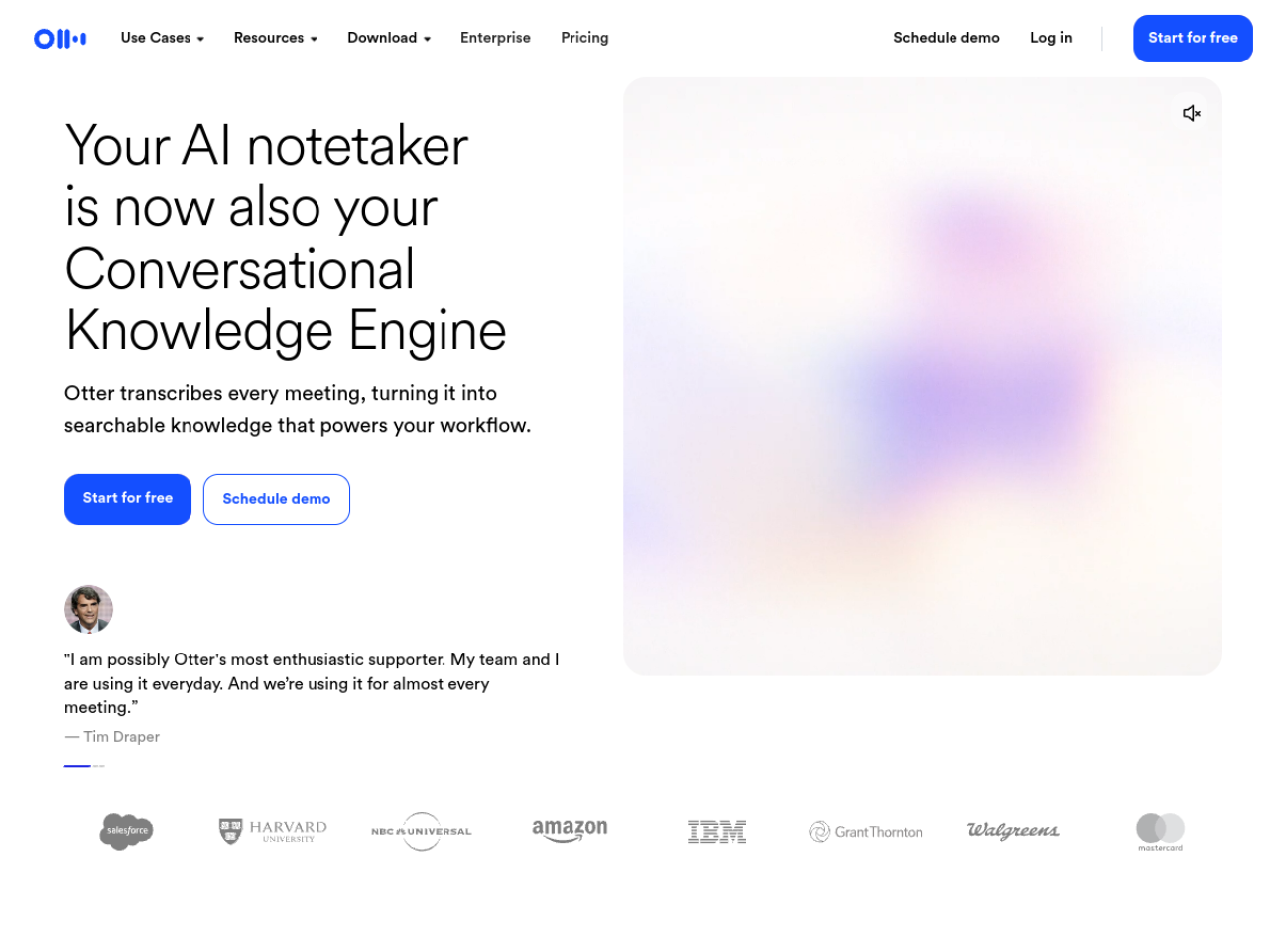 Otter, application de transcription IA