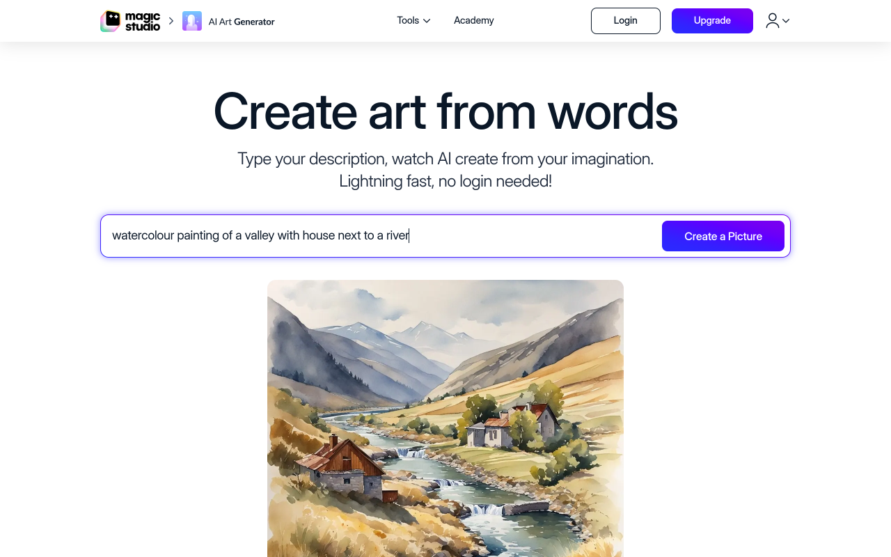 Magic Studio, générateur d'art IA annoncé sans connexion