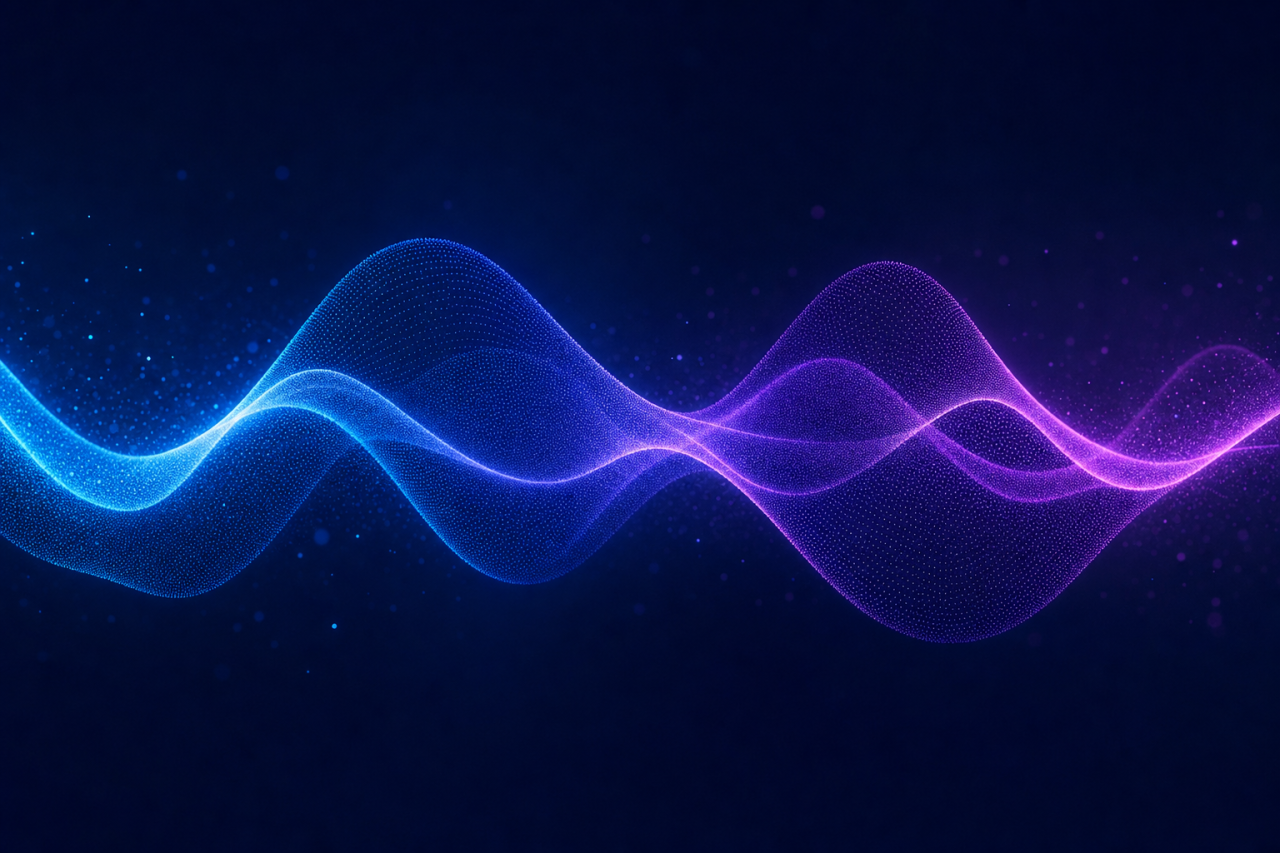 Modificateur de voix IA, ondes sonores morphing