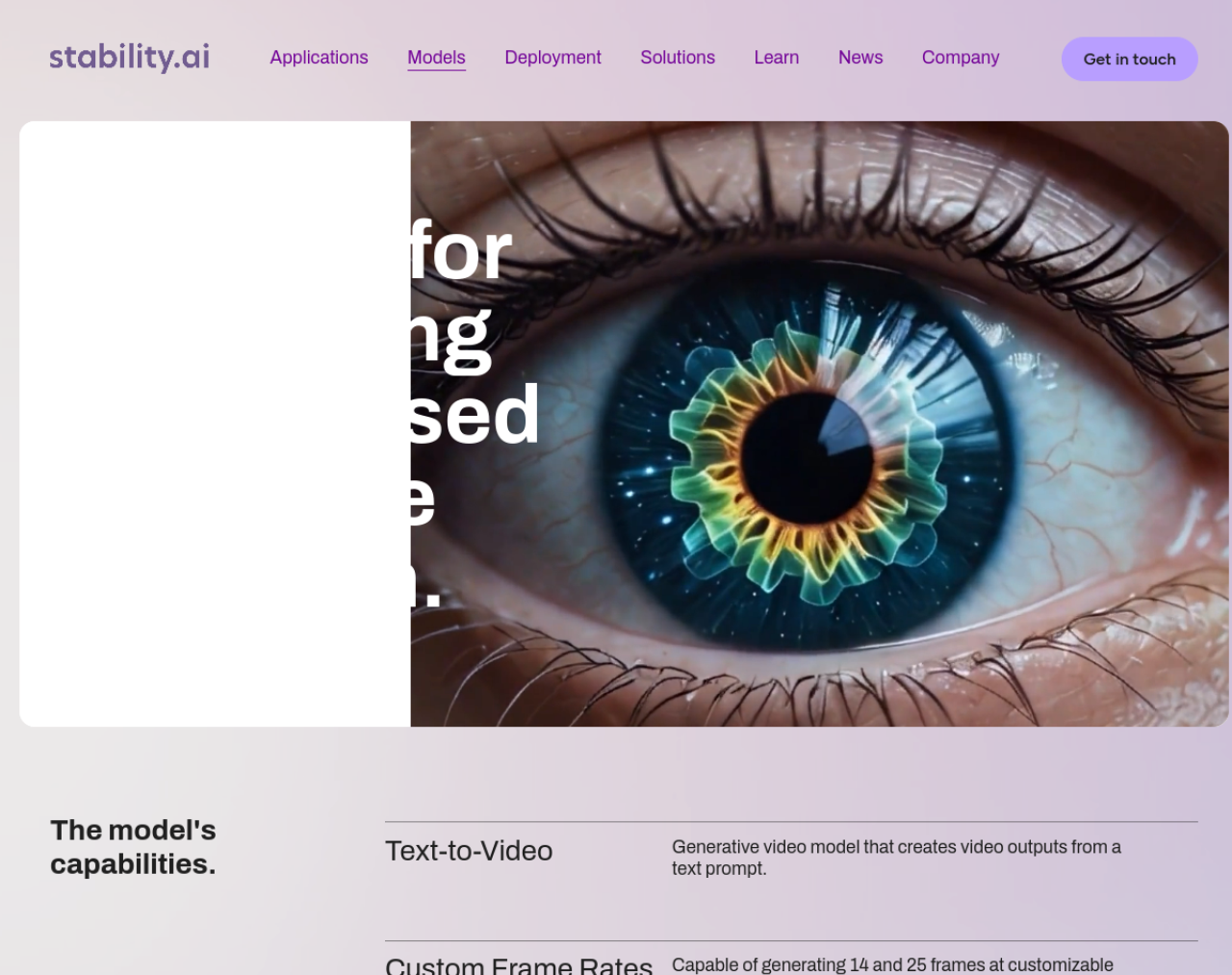 Stable Video Diffusion, modèle vidéo IA open source de Stability AI