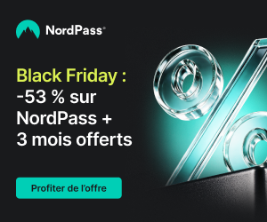 NordPass : offre Black Friday, -53 % et 3 mois offerts